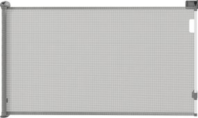 Barreira retrátil para cães, largura 149 cm, bloqueio automático - cinzenta