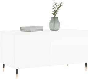 Mesa centro 90x44,5x45 cm derivados de madeira branco brilhante