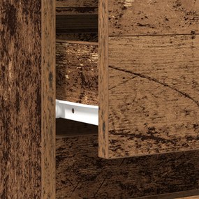 Criado-mudo vidaXL Madeira Velha 40x35x70 cm Madeira Engenharia