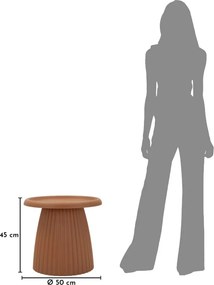 MESA DE APOIO GEAX Ø 50X45 CM VERMELHA