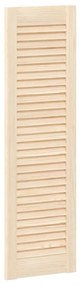 Portas de armário 2 pcs com design de persiana pinho maciço