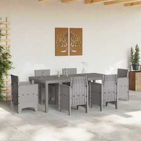 Mesa de Jardim vidaXL Cinzento-claro 200x100x73 cm Polirattan