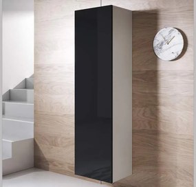 Armário de Parede Salamanca – 40x165 cm – Branco e Preto
