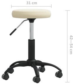 Cadeira de jantar veludo cor creme