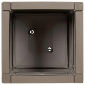 Plantador de Jardim Marrom Claro 36 x 36 x 35 cm em PP