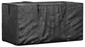 vidaXL Saco de arrumação p/ árvore Natal 150x75x75cm polietileno preto