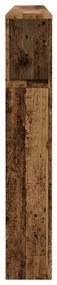 Armário cabeceira 200x18,5x102,5cm deriv. madeira madeira velha
