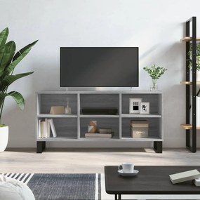 vidaXL Móvel de TV 103,5x30x50 cm derivados de madeira cinzento sonoma