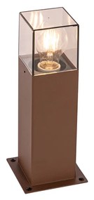 Candeeiro de pé exterior industrial castanho ferrugem 30 cm IP44 - Denmark Industrial
