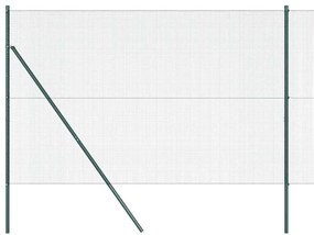Cerca de Arame Soldado com 13 Postes Verde 1.4x50 m Aço