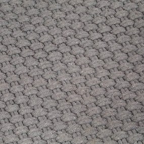 Tapete retangular 160x230 cm algodão cinza