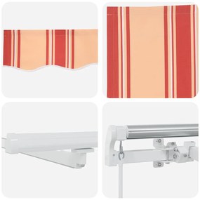 Toldo Retrátil Amarelo e laranja 500 × 300 cm amarelo e laranja