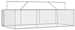 Canil de exterior com telhado 400x200x150 cm