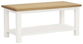 vidaXL Mesa de centro 90x45x40 cm madeira de carvalho maciça