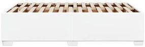 Estrutura de cama 120x200 cm couro artificial branco