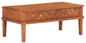 vidaXL Mesa de centro 100x50x41 cm madeira de acácia maciça