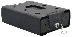 Cofre de Segurança Preto Metal Pequeno Fechaduras