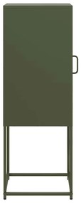 Aparador 36x39x107 cm aço laminado a frio verde-azeitona