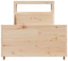 Cama sem colchão 90x200 cm madeira de pinho maciça