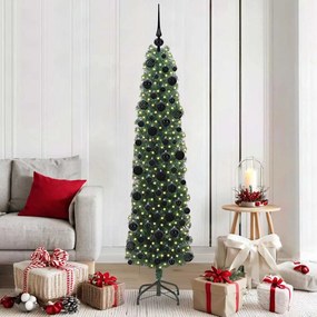 vidaXL Árvore de Natal Artificial Verde 180 cm PVC e Aço e Plástico