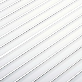 Porta de armário com design de persiana pinho maciço branco