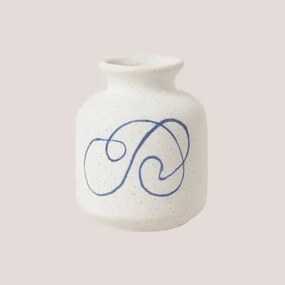 Vaso de cerâmica Elof Branco - Sklum