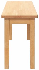 Banco 110 cm madeira seringueira maciça