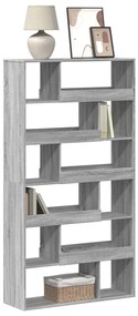 Estante 100x33x187,5 cm derivados de madeira cinzento sonoma