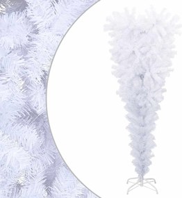 Árvore de Natal artificial invertida com suporte 150 cm branco
