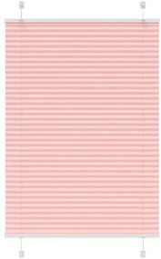 Rosa Plissada Cega 90x150 cm Largura Tecido 89,4 cm Poliéster