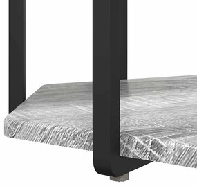 Conjunto de Mesas Laterais 2 pcs em Cinza Sonoma, Madeira Revestida e