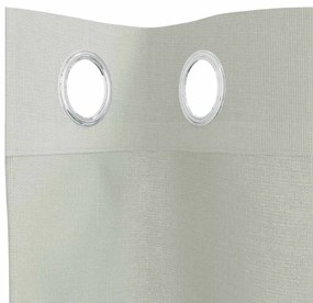 Cortinas de voile com ilhós 2 pcs cinzento-claro 140x140 cm