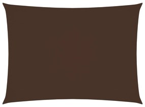 Para-sol estilo vela tecido oxford retangular 2x3,5 m castanho