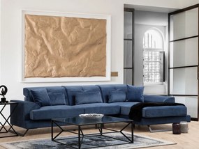 Sofá de Canto Frido – Azul Marinho – 304 cm x 190 cm