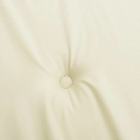 Almofadão p/ banco de jardim 180x50x3 cm tecido oxford creme