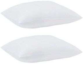 Travesseiros 2 pcs Branco 60 x 70 cm 85gsm 100% poliéster