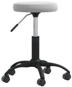vidaXL Banco de massagens veludo cinzento-claro