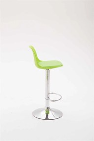 Banco alto Kiel em couro sintético 39 x 82-104 x 43 cm Verde