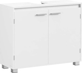 Armário para lavatório (NÃO INCLUIDO) com 2 compartimentos 30 x 80 x 60 cm branco