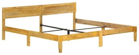 Estrutura de cama 200 cm madeira de mangueira maciça
