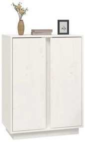 Aparador 60x35x80 cm madeira de pinho maciça branco