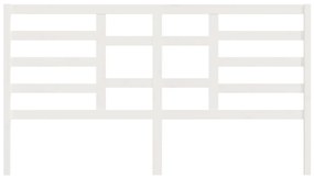 Cabeceira de cama 206x4x104 cm pinho maciço branco
