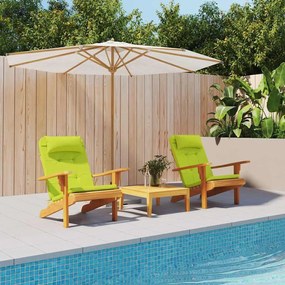 vidaXL Almofadas de cadeira 2 pcs Verde brilhante. 58 x 77 x 4,5 cm
