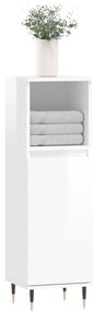 Armário de Casa de Banho 30x30x100 cm derivados de madeira branco bri