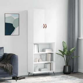 vidaXL Armário alto 69,5x34x180 cm derivados de madeira branco