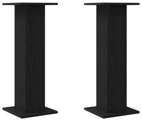 Suporte para Plantas vidaXL 2 pcs Carvalho Preto 30x30x80 cm Madeira d