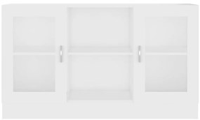 Armário vitrine 120x30,5x70 cm derivados de madeira branco