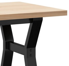 Mesa de centro estrutura em Y 100x50x45,5cm pinho/aço