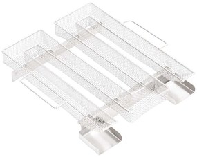vidaXL Gerador de fumo frio quadrado 22,5 cm aço inoxidável