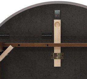 Mesa de jantar madeira seringueira maciça castanho